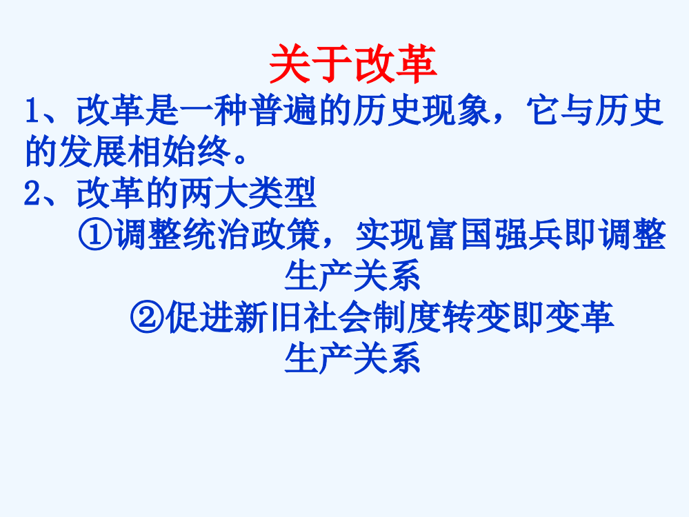 高中历史人教同步课件：选修1第1单元复习课件