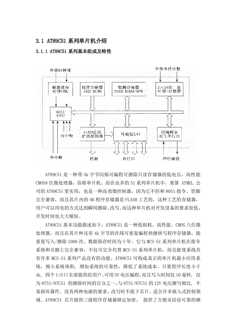 AT89C51系列单片机介绍