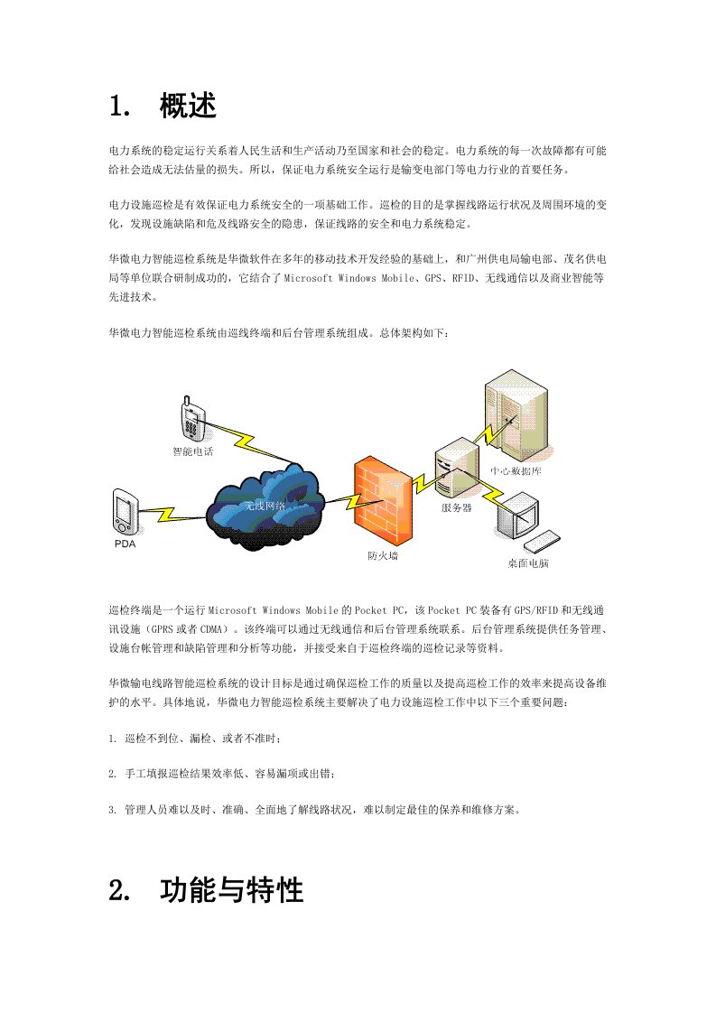 电力行业-电力智能巡检系统