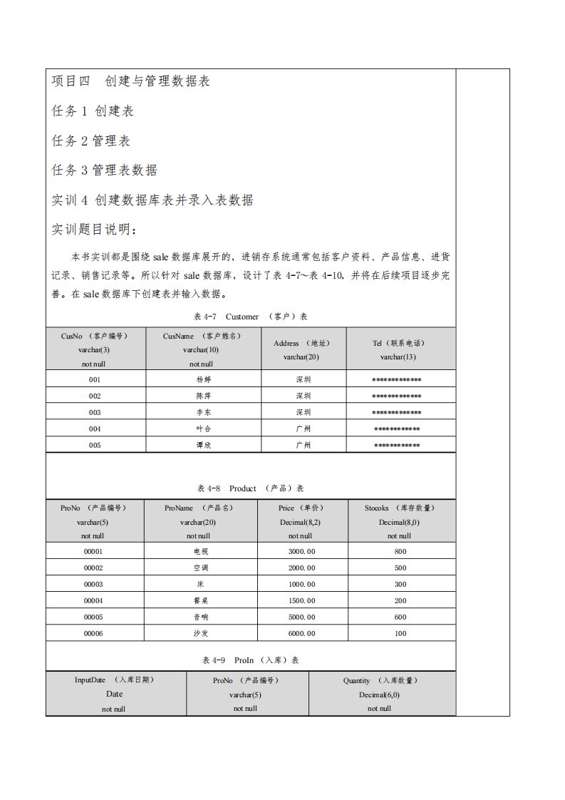 数据库管理与开发项目教程