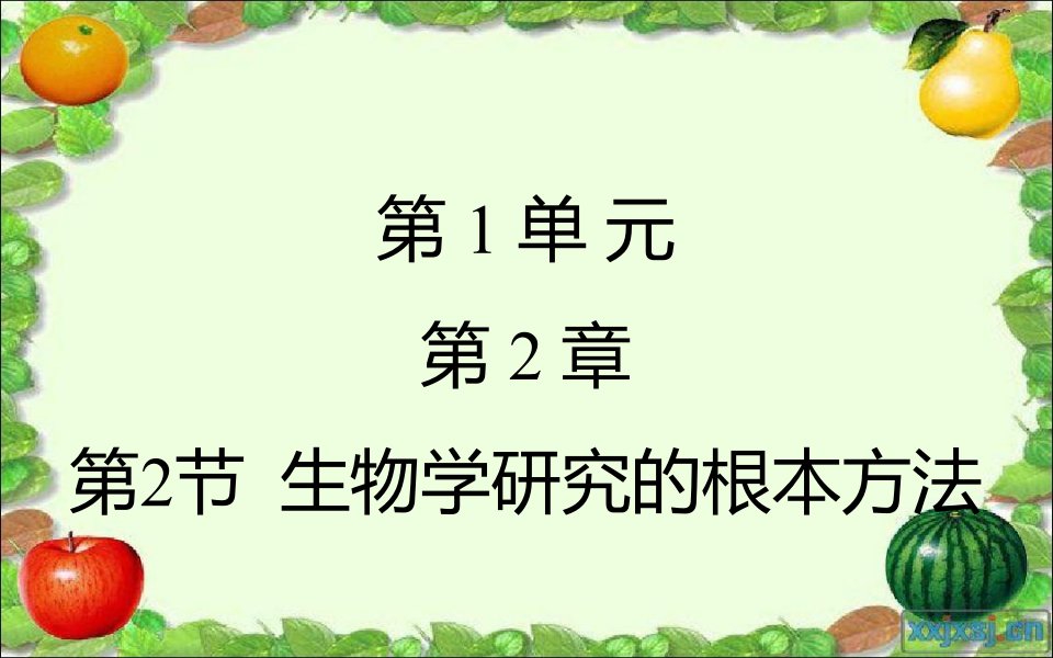 七年级生物上册2.2生物学研究的基本方法课件新版北师大版