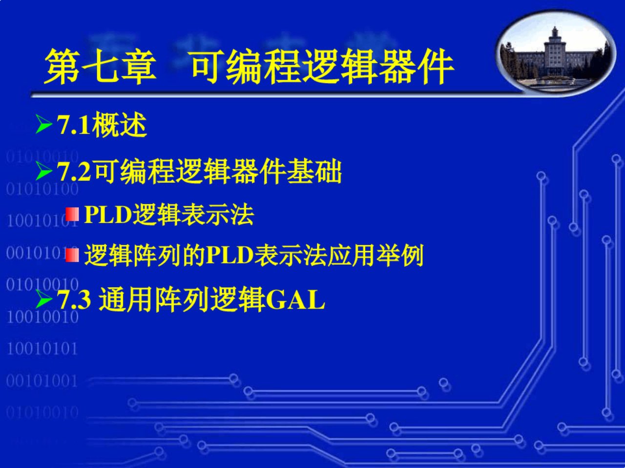 东北大学电子技术基础第7章可编程逻辑器件