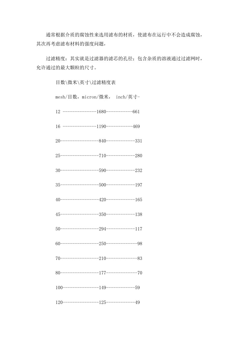 板框压滤机滤布