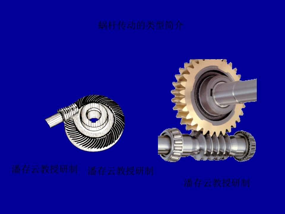 蜗轮蜗杆传动类型简介