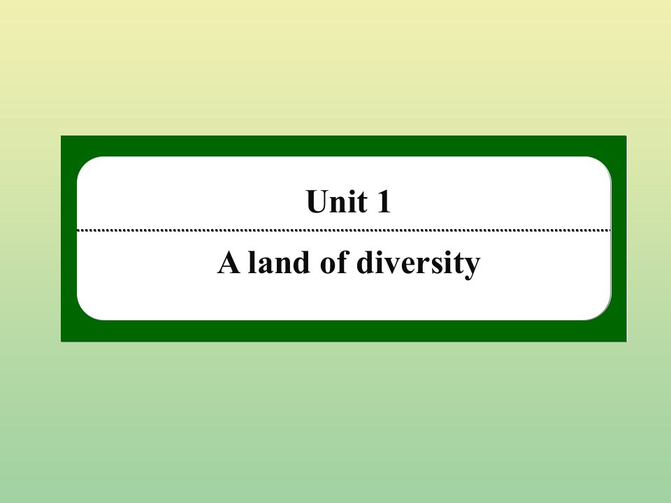 高中英语Unit1AlandofdiversitySectionⅣGrammar作业课件新人教版选修8