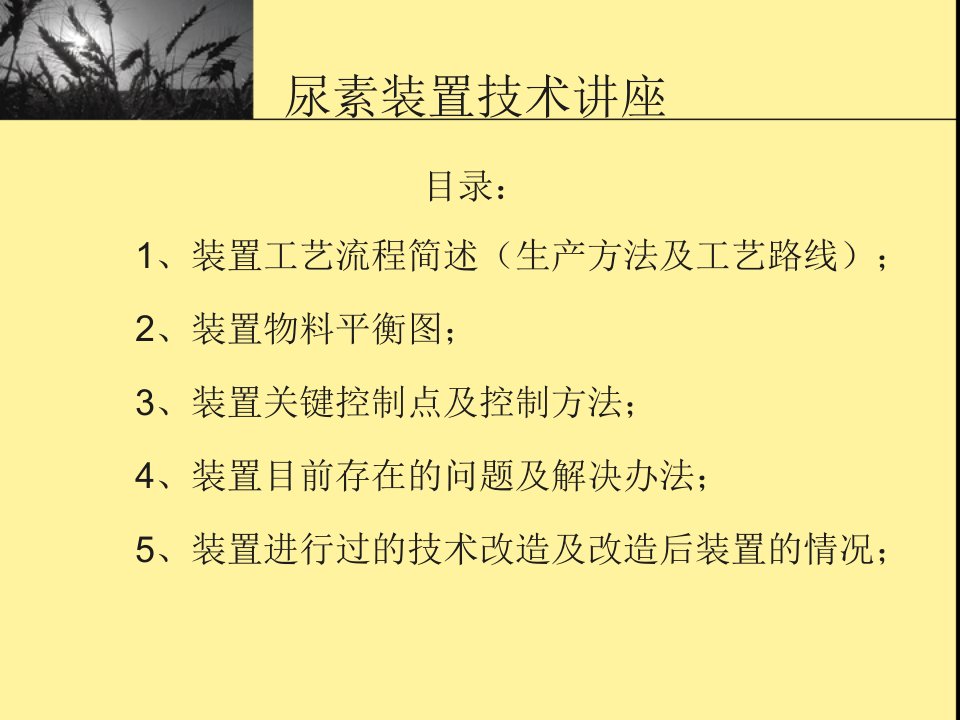 精选化肥厂尿素装置生产原理及工艺流程