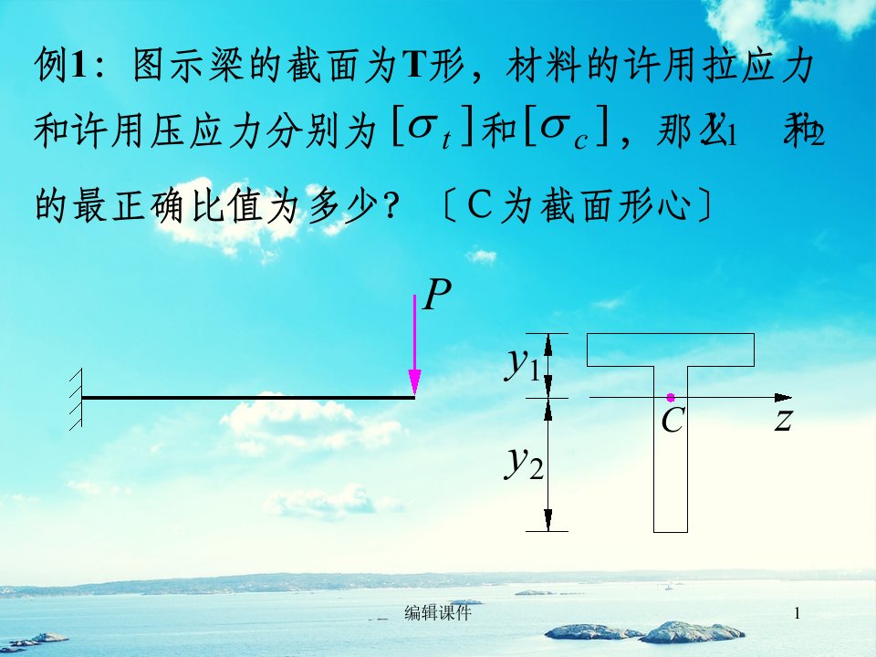 材料力学课件（路桥）第7章弯曲应力习题