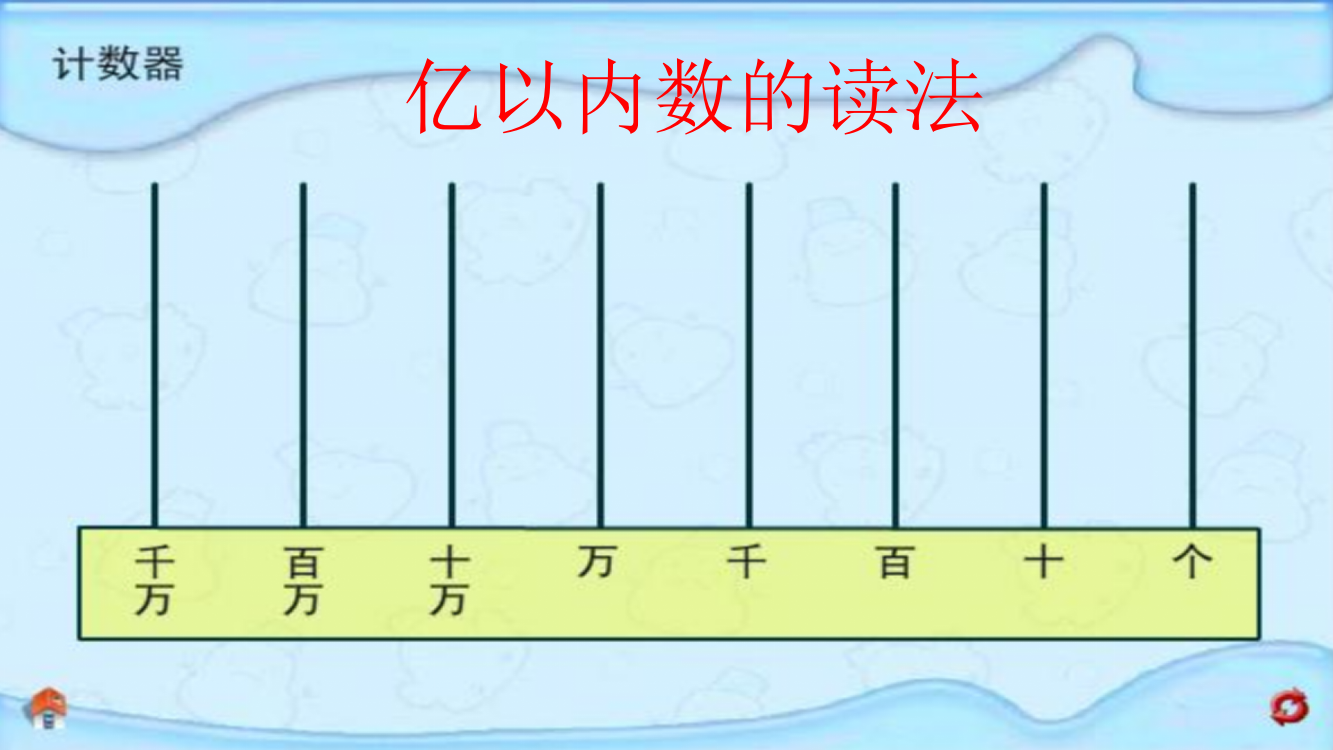 小学数学北师大四年级亿以内数的读法