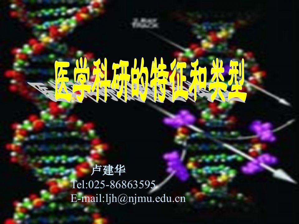 医学科研的特征和类型