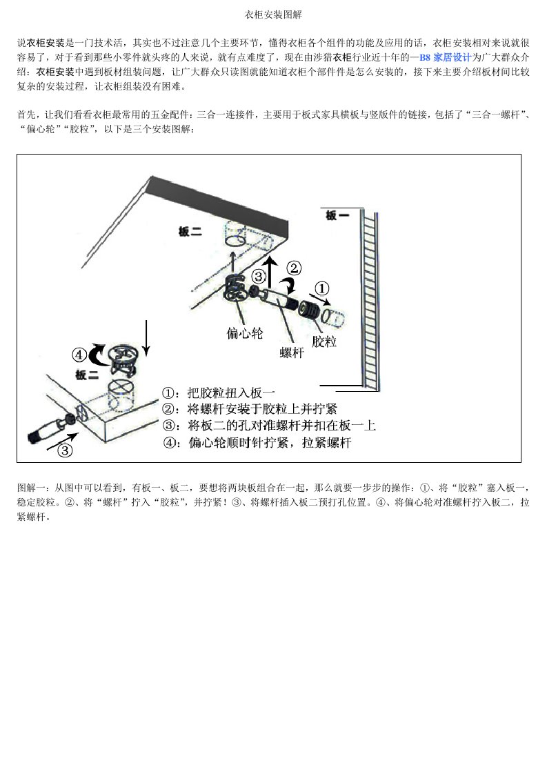 整体衣柜安装图解