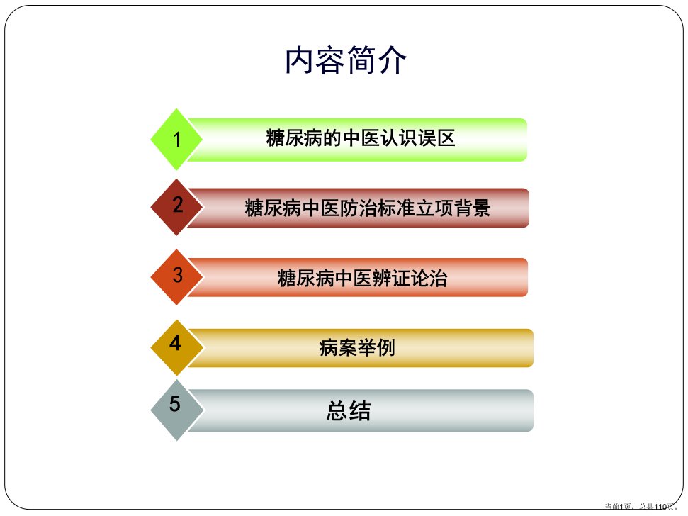 糖尿病中医防治指南(修订)及其临床应用