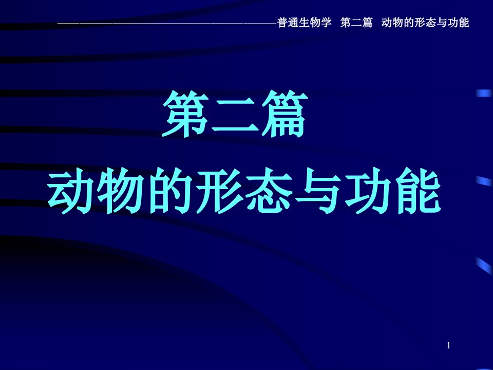 《动物的形态与功能》PPT课件