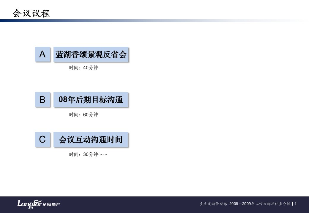 重庆龙湖景观部内部反省会