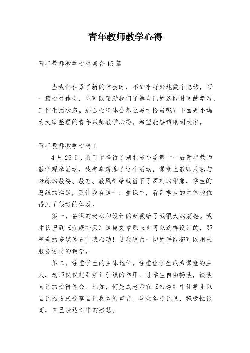 青年教师教学心得_6