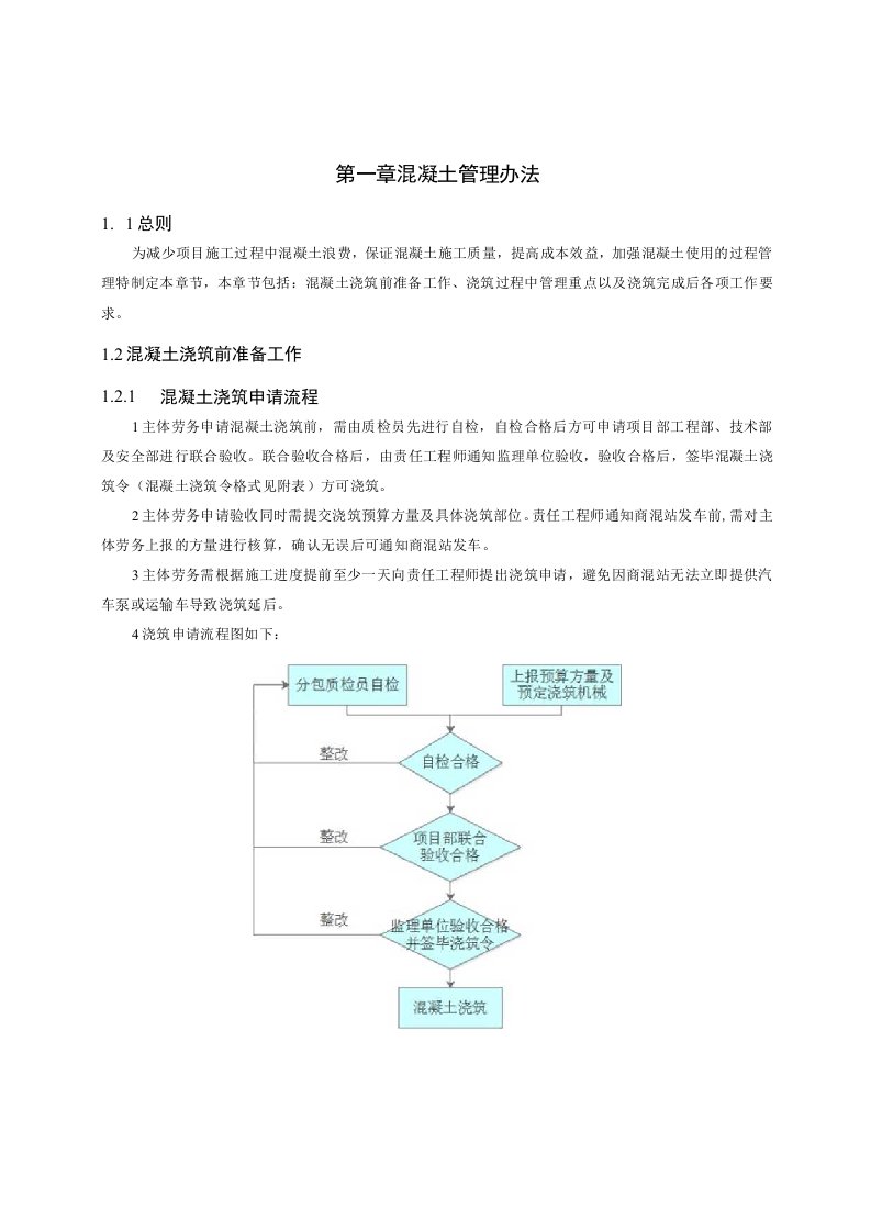 建筑工地混凝土管理办法