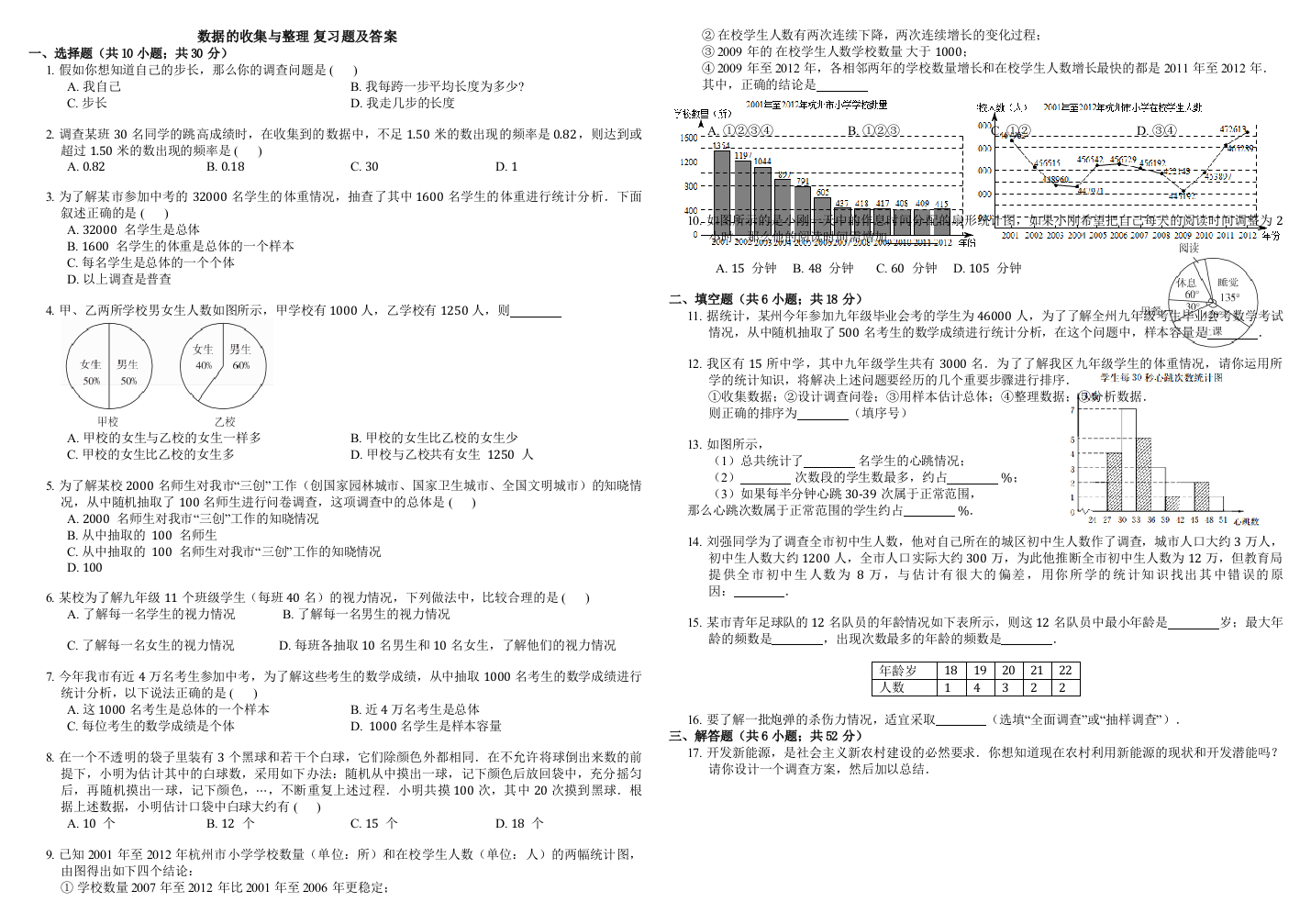 数据的收集与整理