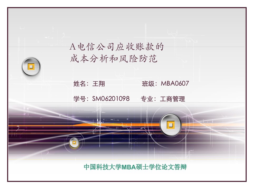 MBA论文答辩报告11