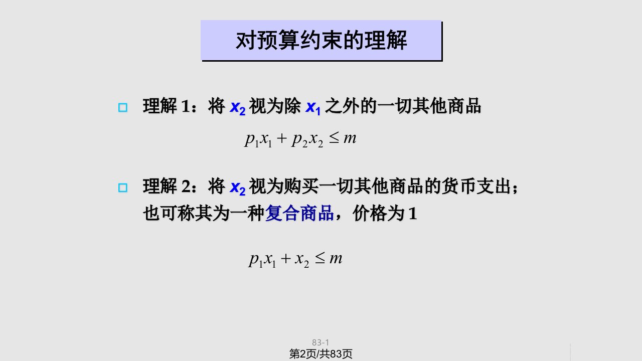 整理中级微观经济学