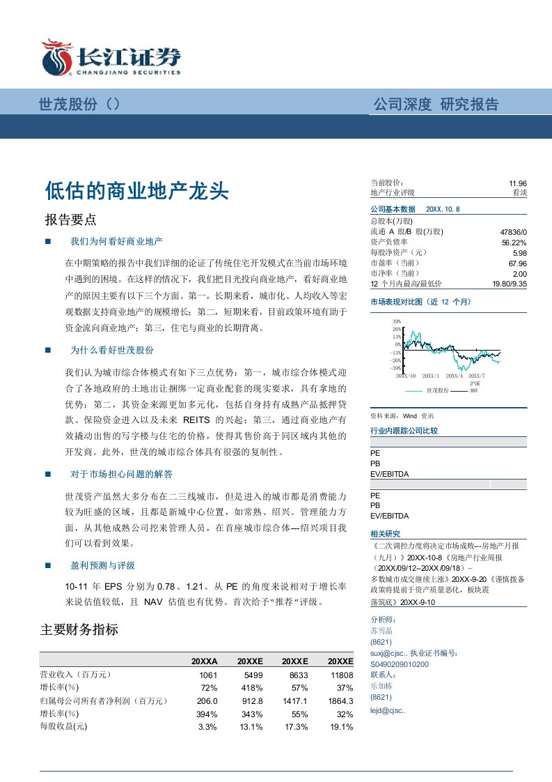 房地产经营管理-世茂股份低估的商业地产龙头