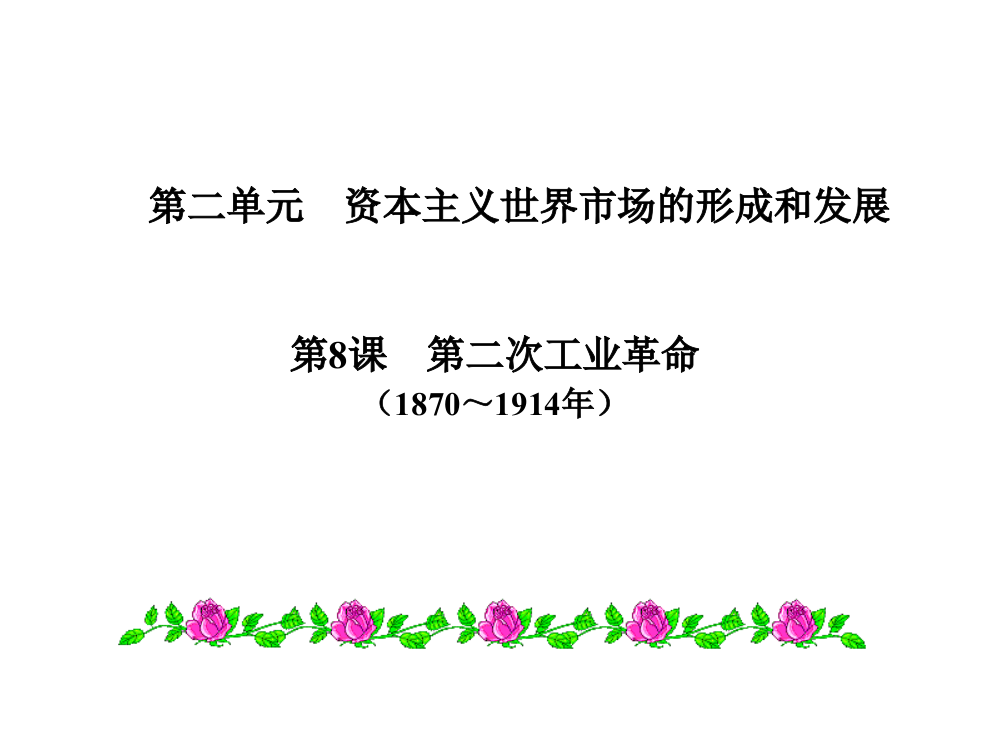 【全国百强校】安徽省合肥市第六中高三历史必修二一轮复习课件：第二单元第8课