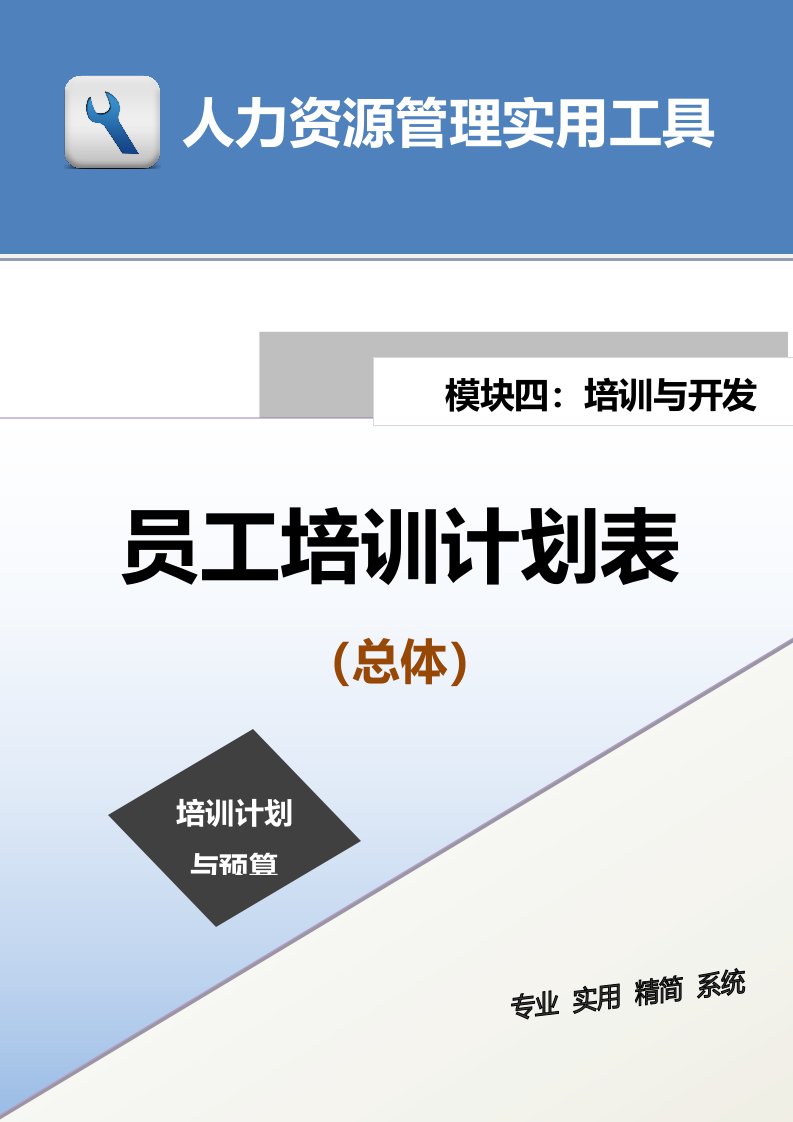 建筑资料-员工培训计划表