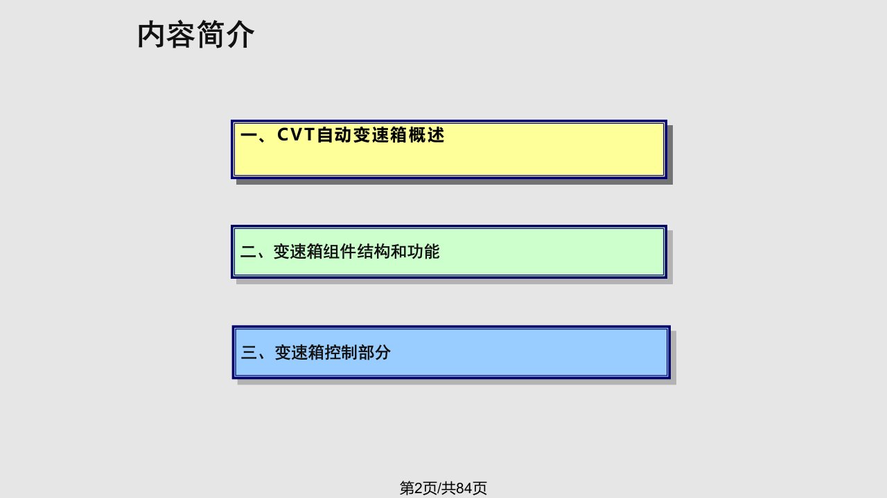 无极变速器故障检测与维修