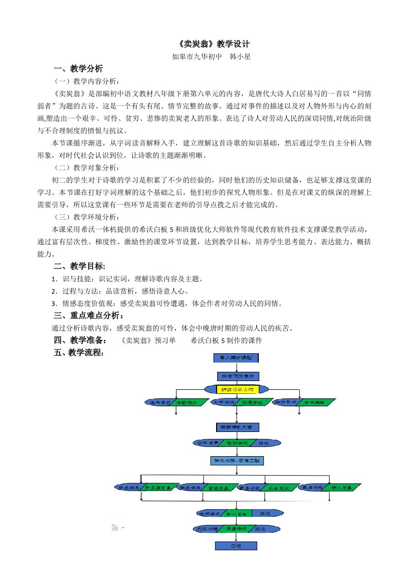 《卖炭翁》教学设计[15]