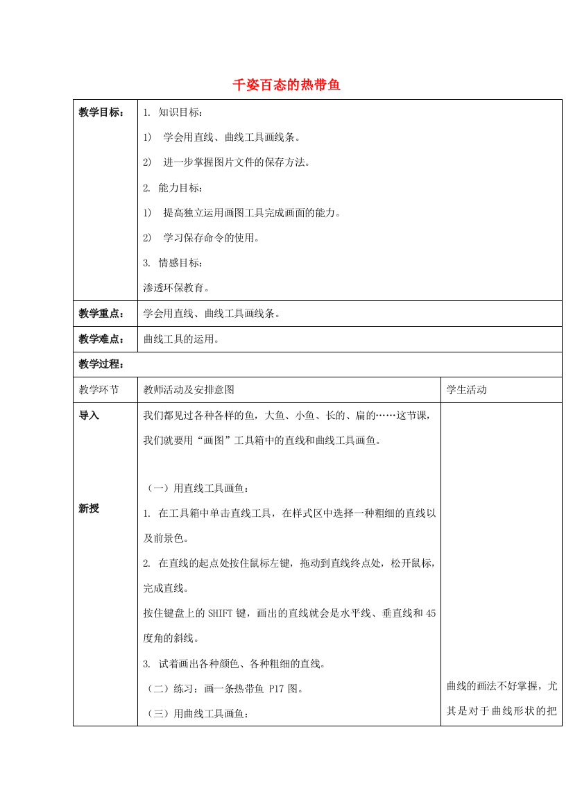 一年级信息技术上册