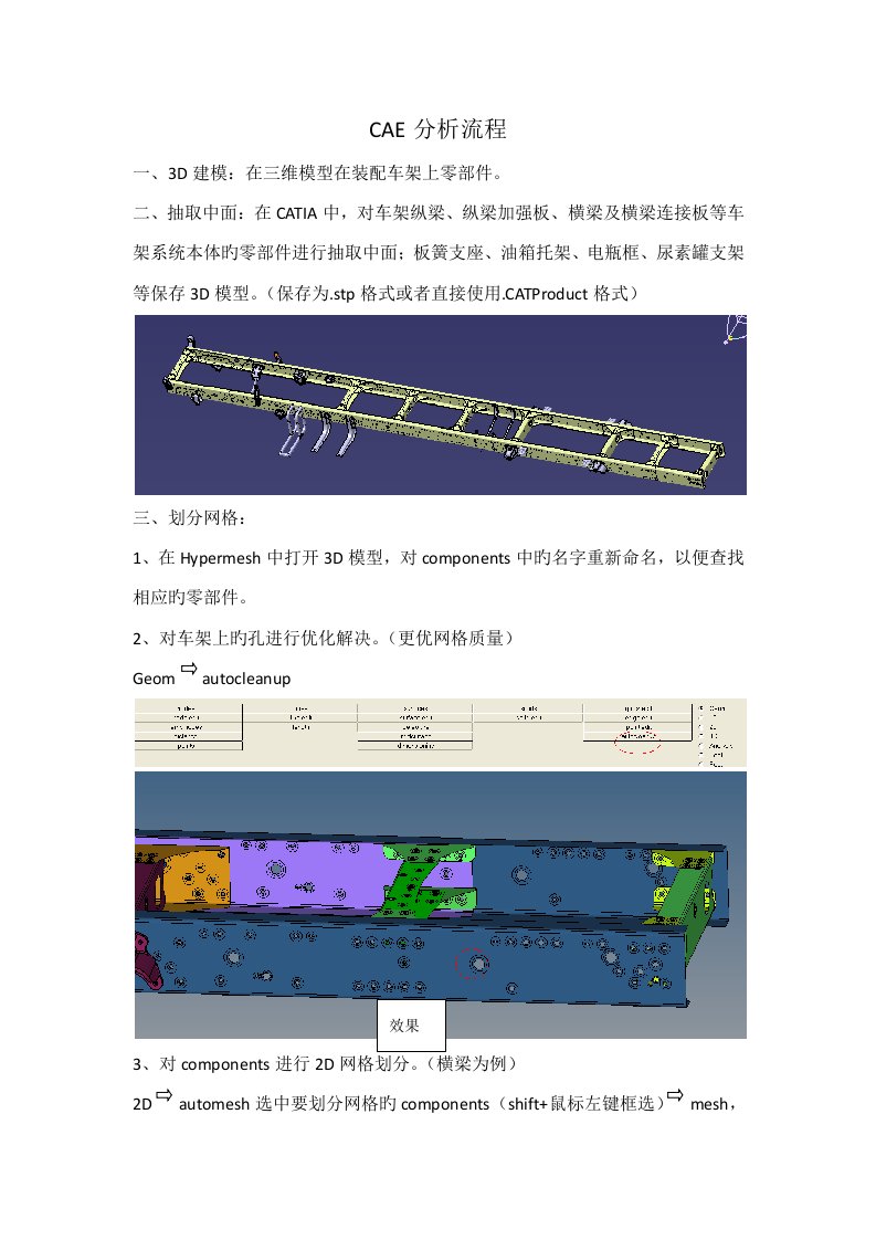 CAE分析标准流程