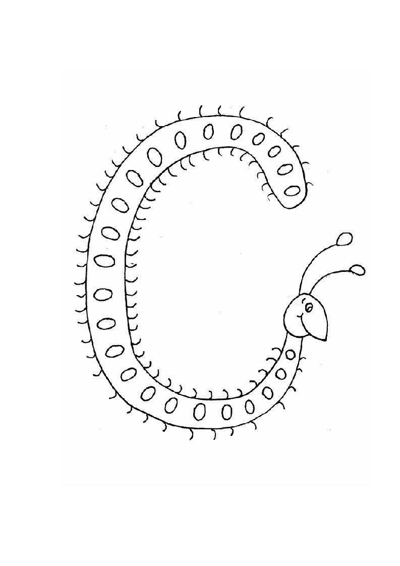 26个英文字母涂色画