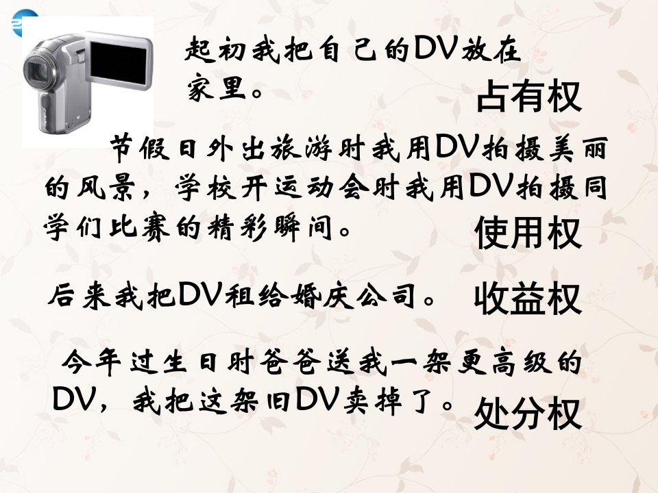 山东省滕州市大坞镇大坞中学八年级政治上册9.1财产属于谁留给谁课件鲁教版