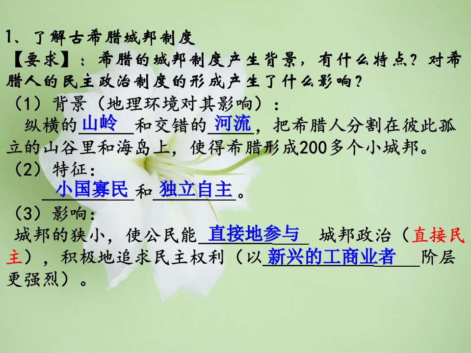 古代希腊罗马的政治制度ppt课件