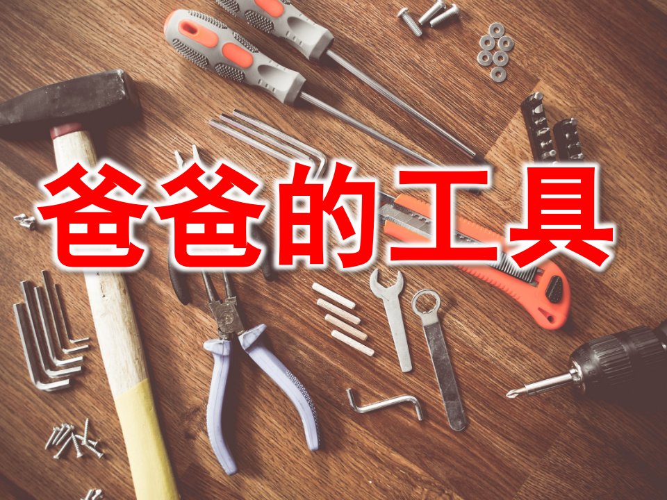 大班科学《爸爸的工具》PPT课件教案PPT课件