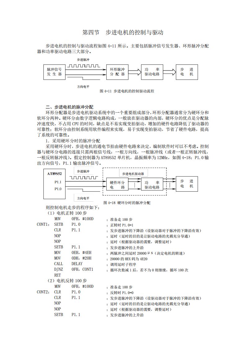 步进电机控制方法