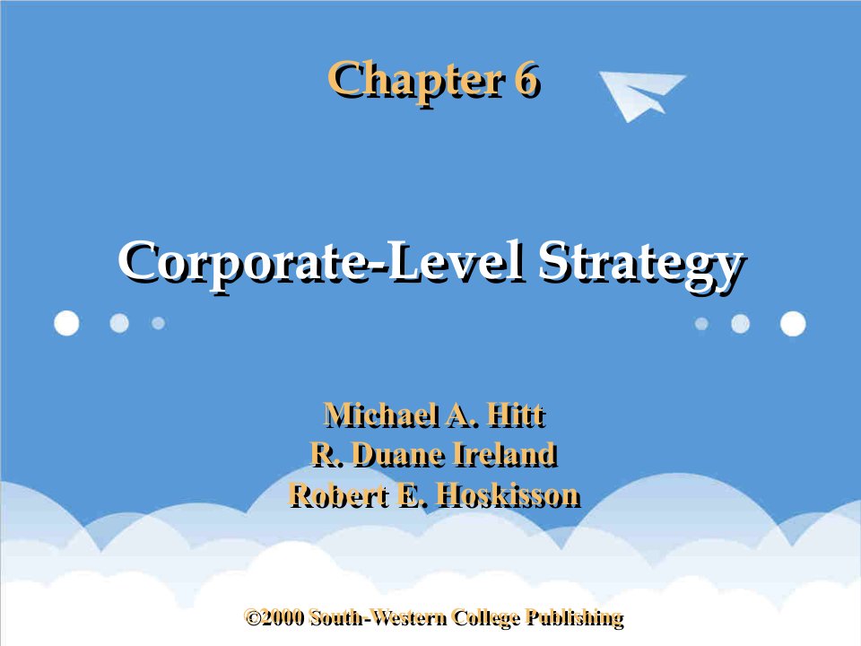 战略管理-ch06CorporateLevelStrategy战略管理,英文版