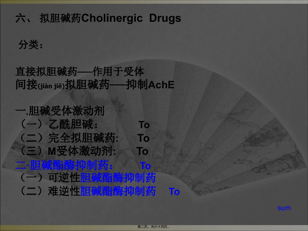 医学专题传出神经系统药理一