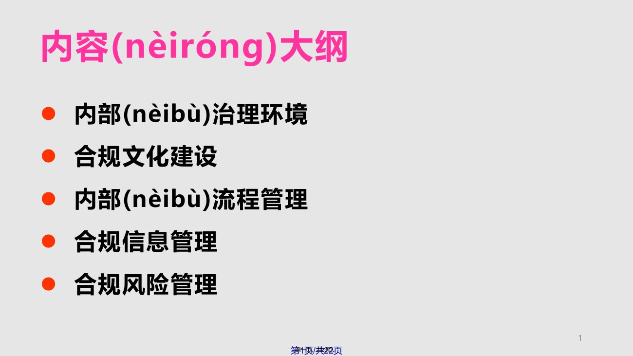 合规管理与风险控制汇丰中国法律与合规总监刘展智实用教案