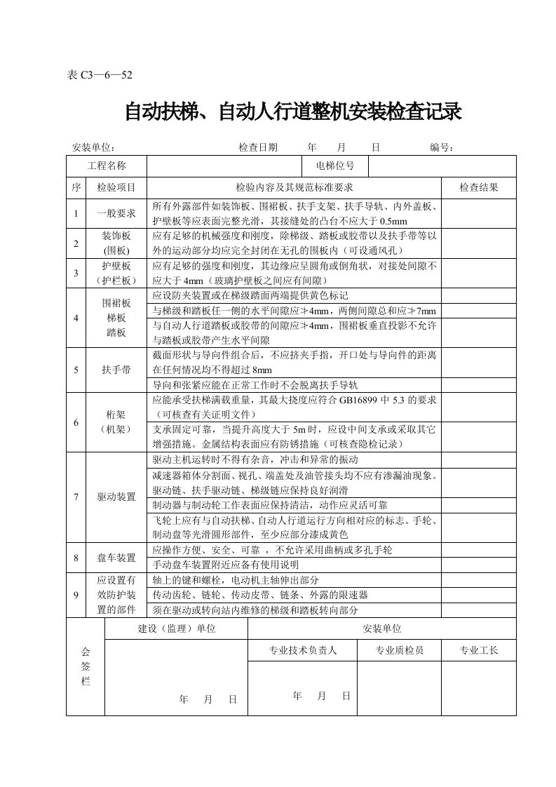 建筑资料-表C3—6—52