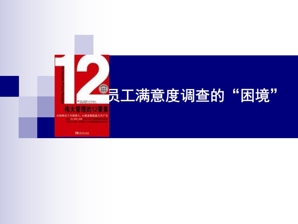 颠覆员工满意度伟大管理的12要素