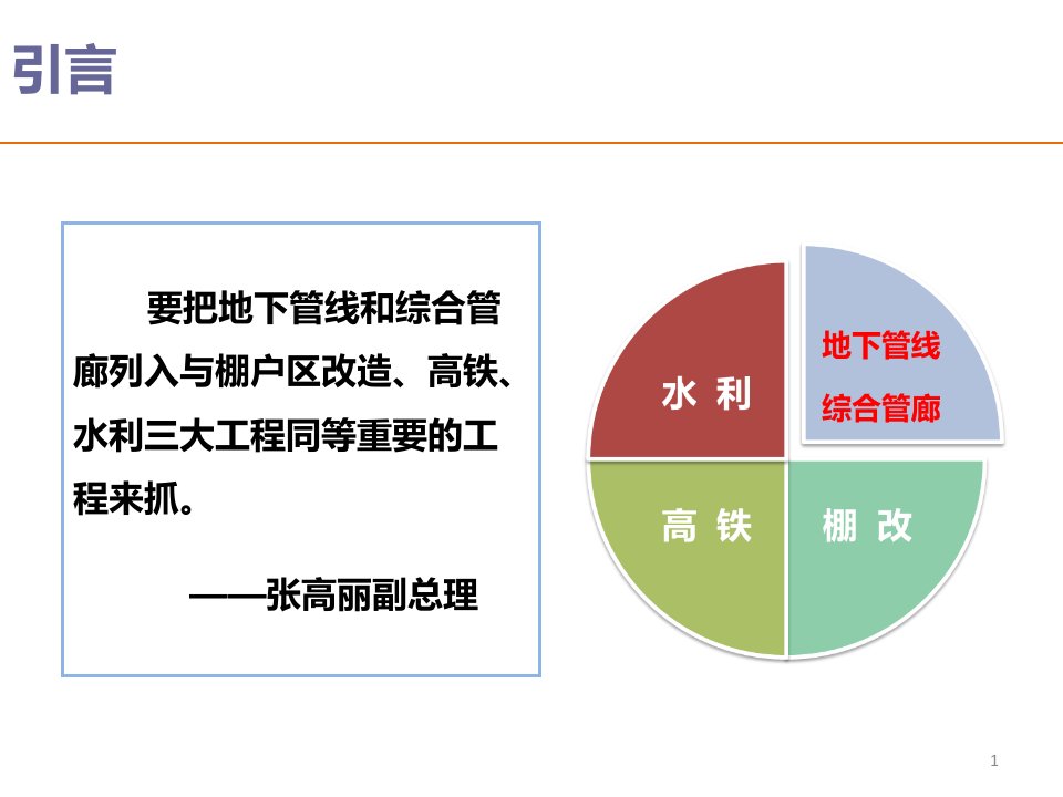 城市地下综合管廊规划和建设培训课件