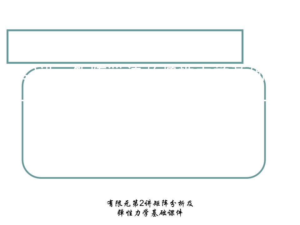 有限元第2讲矩阵分析及弹性力学基础课件