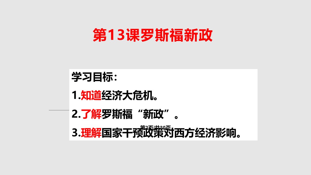 部编罗斯福新政新