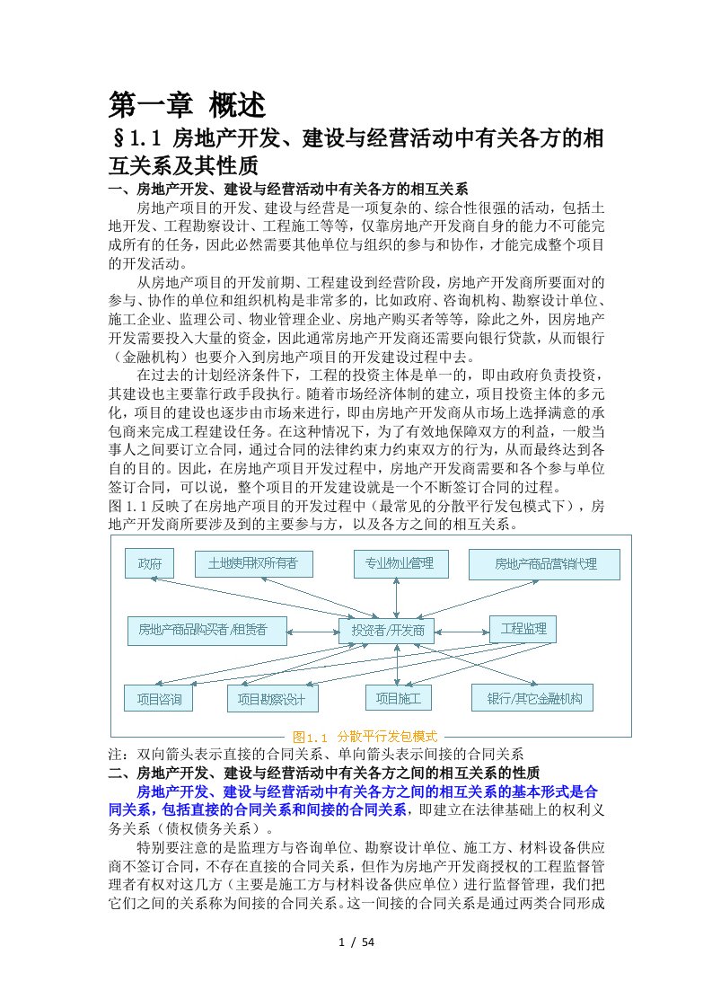 房地产项目合同管理