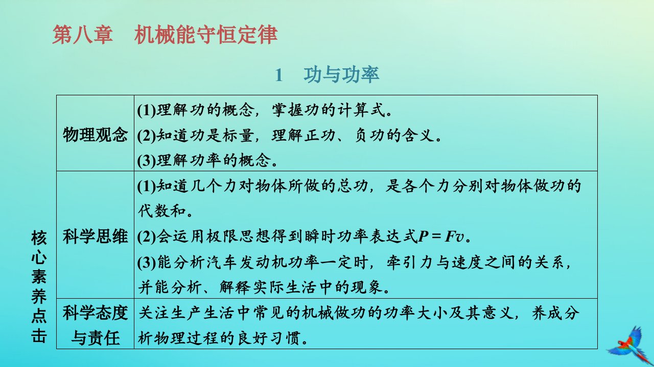 2023新教材高中物理第八章机械能守恒定律1.功与功率课件新人教版必修第二册