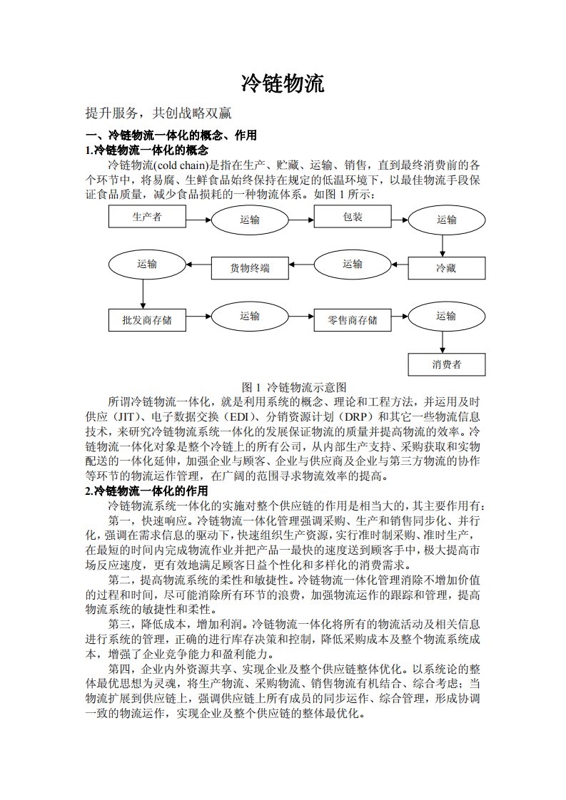 冷链物流管理