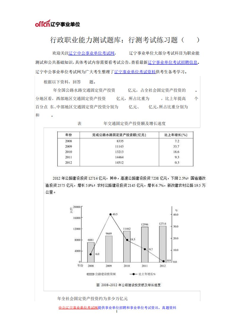 行政职业能力测试题库：行测考试练习题(587)