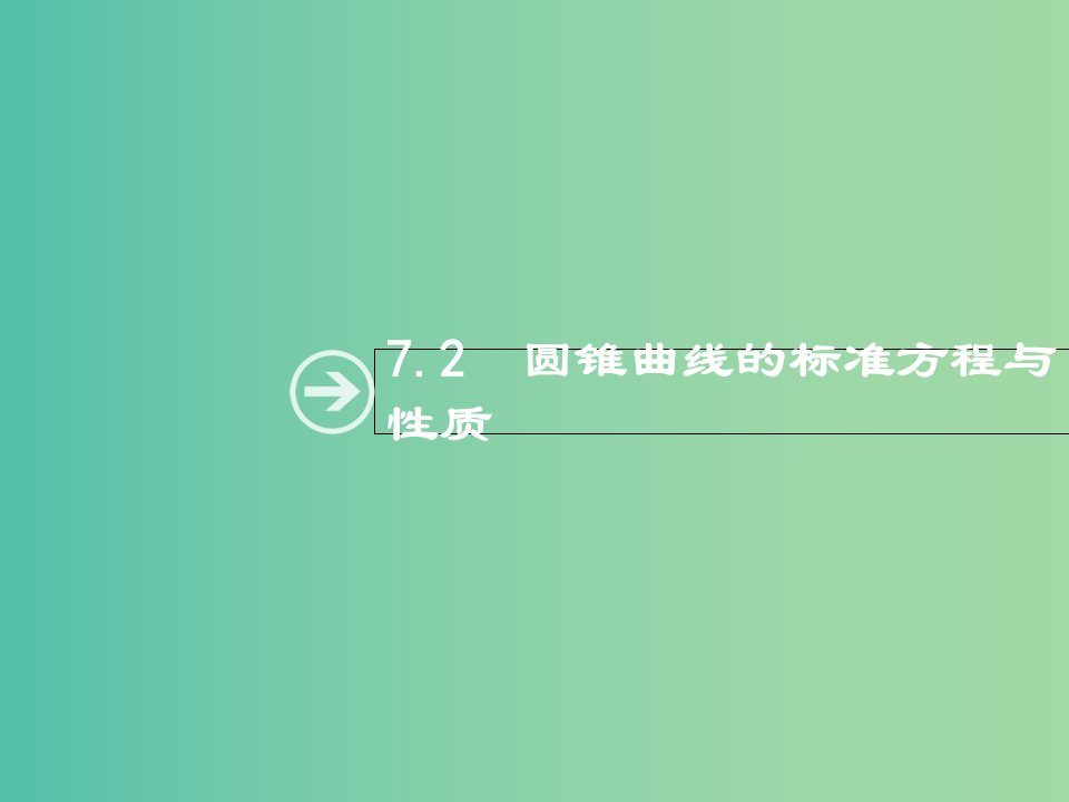 高考数学总复习专题七解析几何7.2圆锥曲线的标准方程与性质ppt课件理