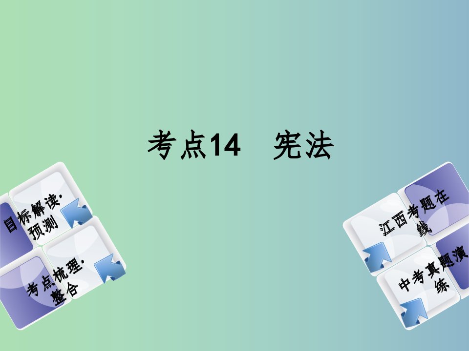 中考政治复习方案第二单元法律与秩序考点14宪法教材梳理课件