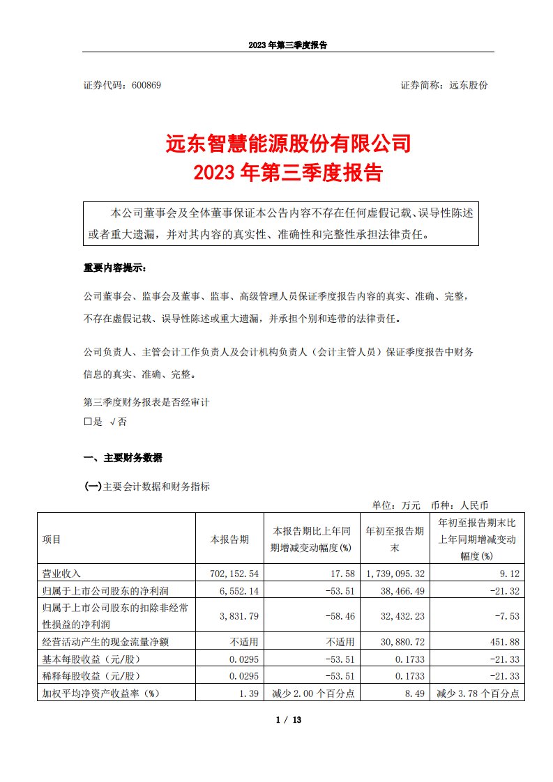 上交所-2023年第三季度报告-20231026