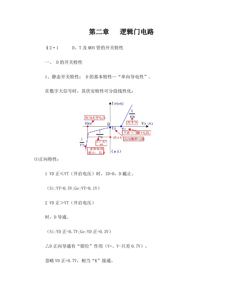 MOS管的开关特性